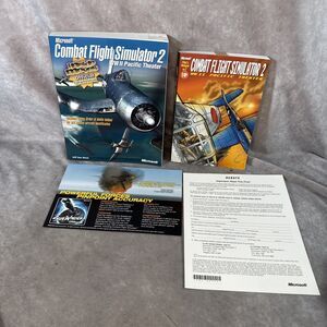 Microsoft Combat Flight Simulator 2 WWII Pacific Theater Manuals Only *No Game*
